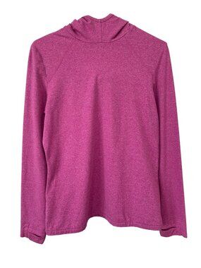 PGA Hoodie Medium MotionFlex 360 Long Sleeve Top Thumbholes Pullover Pink Gym